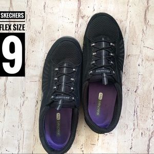 Skechers Flex Gratis In Motion Black Sneakers